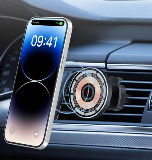 5W magnetisches Schnellladegerät fürs Auto – kabelloser Kfz-Handyhalter mit magnetischem Standfuß/Mount; Qi-Auto-Wireless-Charger.