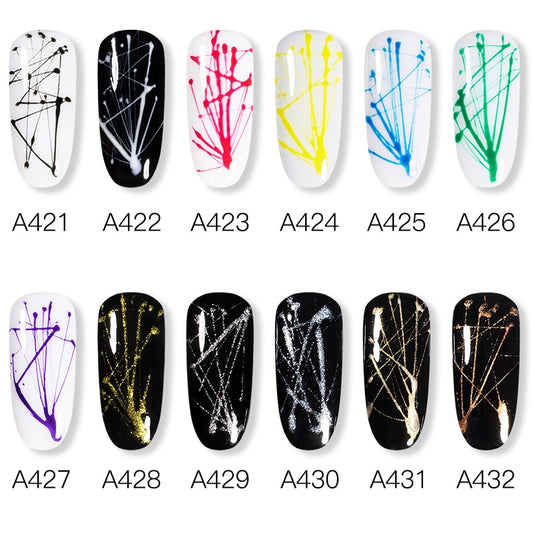 Spider Line Gel Nagellack – ROSALIND UV Gel für Nail Art Linien & Netz-Effekte