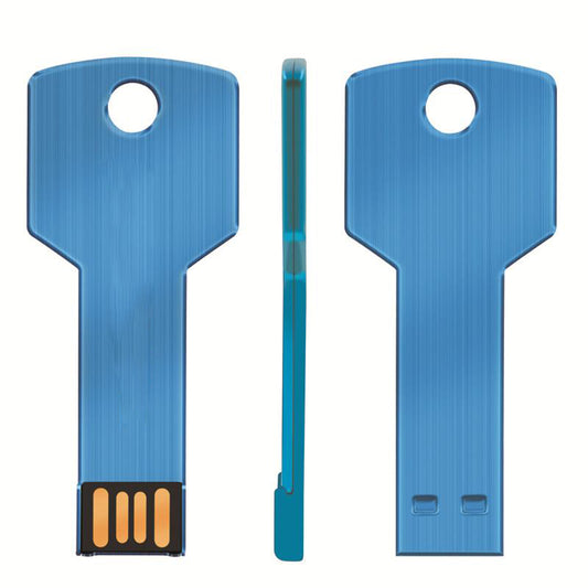USB-Flash-Laufwerk 64 GB – Metall-USB-Stick mit Schlüsselring (Pendrive), wasserdicht, USB 2.0, Speicherstick/USB-Speicher, individuell anpassbar (Cus