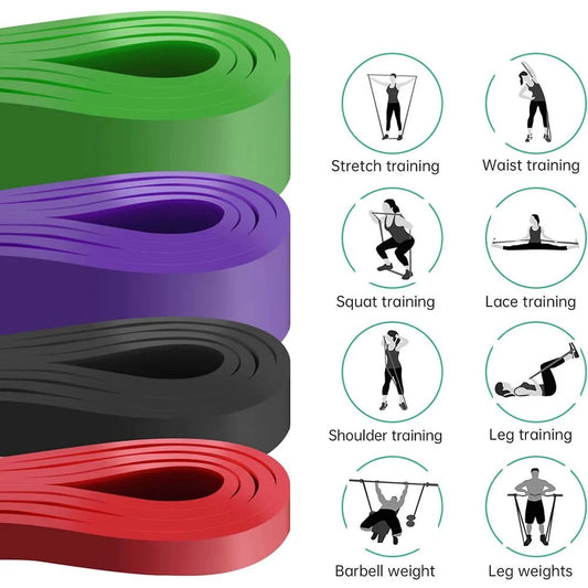 Widerstandsband aus Latex – elastisches Sportband zur Unterstützung bei Klimmzügen, für Pilates-Training, Fitness, Body-Workout und Home-Gym.