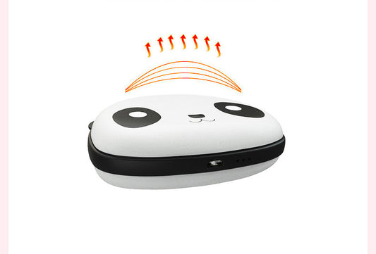 Winter-Handwärmer im Cartoon-Design – intelligent aufladbar, USB-Ladefunktion, tragbarer Mini-Handwärmer, explosionsgeschützt, weiß.