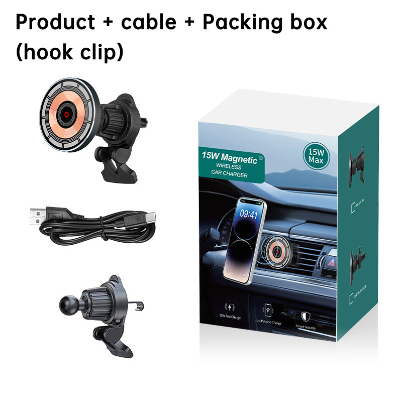 5W magnetisches Schnellladegerät fürs Auto – kabelloser Kfz-Handyhalter mit magnetischem Standfuß/Mount; Qi-Auto-Wireless-Charger.