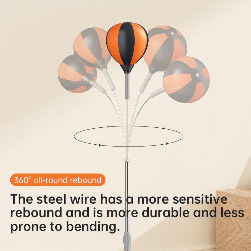 Freistehender Boxsack mit verstellbarer Höhe (45–67 Zoll) – Reflex-Trainingsball für Boxen, Home-Gym und Fitness.