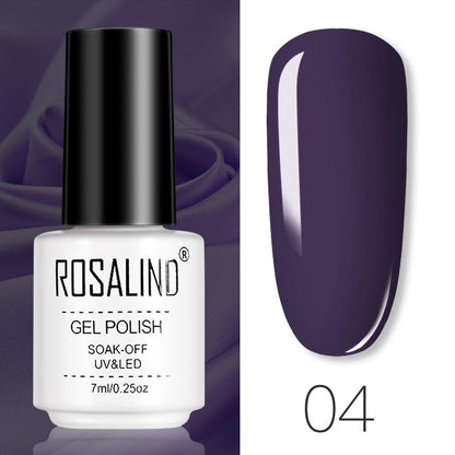 ROSALIND Gel Polish Set – Semi-Permanent UV/LED Gel Nagellack + Top Coat (Soak Off) | Maniküre & Nail Art