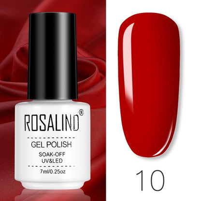 ROSALIND Gel Polish Set – Semi-Permanent UV/LED Gel Nagellack + Top Coat (Soak Off) | Maniküre & Nail Art