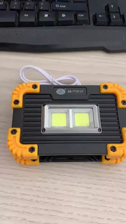 Mini COB-Campinglampe (USB-aufladbar) – Outdoor Zeltlampe – tragbar, multifunktional – Notfall- & Projektionslicht