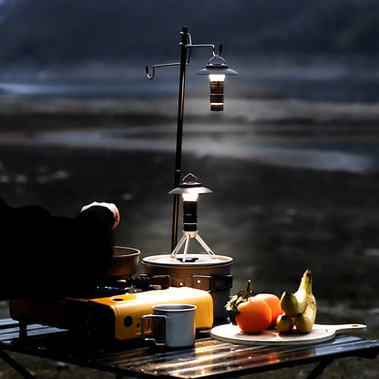 Outdoor-Campinglampe im Leuchtturm-Design – LED-Haushalts- & Zeltlampe – tragbare Notfallleuchte mit Magnetbefestigung