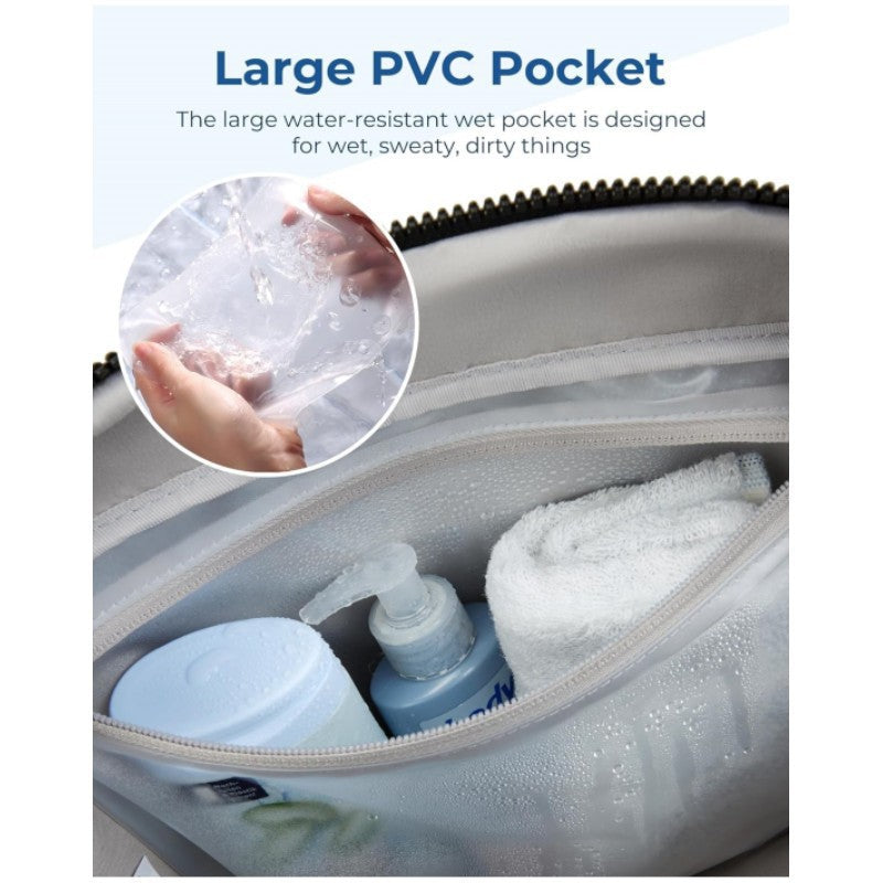 Reisetasche mit großem Fassungsvermögen – Gepäcktasche / Sport- und Fitness-Tasche mit separatem Kulturbeutel-Fach; Schultertasche