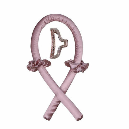 Lockenband ohne Hitze (Heatless Curling Rod Headband) – Haarband/Lockenstab zum Locken ohne Wärme, mit Ribbon-Haarrollern; weiches Schlaf-Haarband