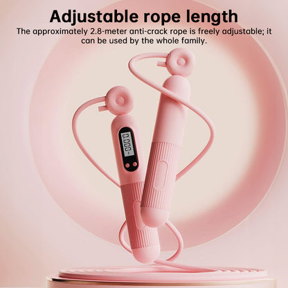 Intelligentes Springseil mit Zählfunktion – mit LCD-Display für Home-Gym-Fitness, geeignet für Erwachsene (Männer & Frauen) und Kinder.