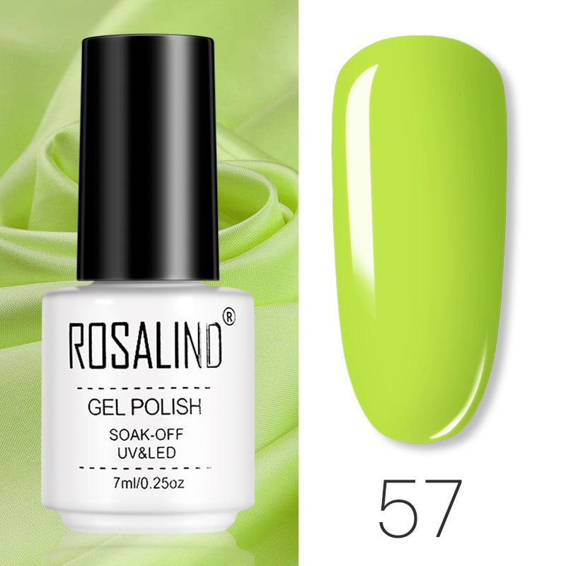 ROSALIND Gel Polish Set – Semi-Permanent UV/LED Gel Nagellack + Top Coat (Soak Off) | Maniküre & Nail Art