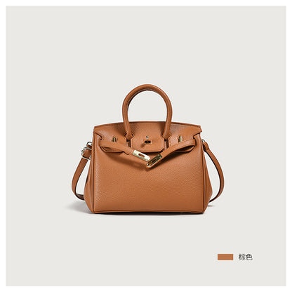 Vegan Leather Tote Bag für Damen – PU-Handtasche mit Top Handle, Luxus-Look