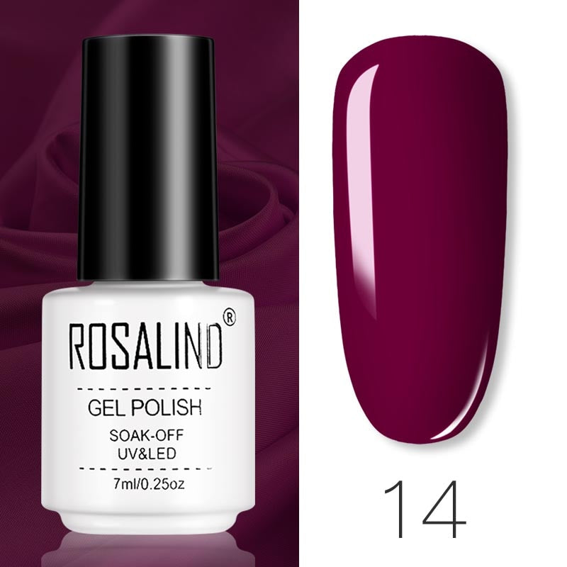 ROSALIND Gel Polish Set – Semi-Permanent UV/LED Gel Nagellack + Top Coat (Soak Off) | Maniküre & Nail Art