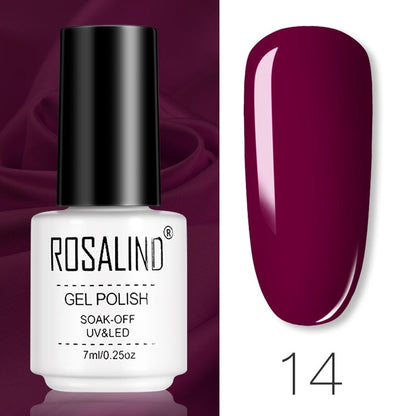 ROSALIND Gel Polish Set – Semi-Permanent UV/LED Gel Nagellack + Top Coat (Soak Off) | Maniküre & Nail Art
