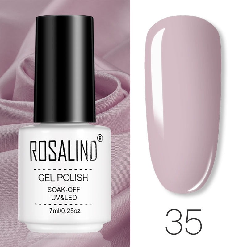 ROSALIND Gel Polish Set – Semi-Permanent UV/LED Gel Nagellack + Top Coat (Soak Off) | Maniküre & Nail Art