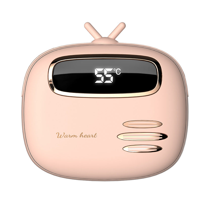 USB-Handwärmer mit Powerbank-Funktion (2-in-1) – Mini, tragbar, mit Digitalanzeige; wärmender Handwärmer und Ladegerät, ideal für unterwegs.