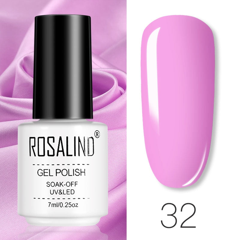 ROSALIND Gel Polish Set – Semi-Permanent UV/LED Gel Nagellack + Top Coat (Soak Off) | Maniküre & Nail Art