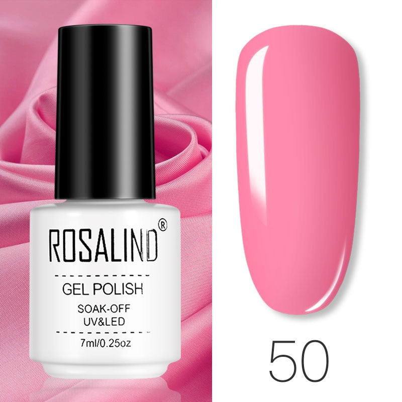 ROSALIND Gel Polish Set – Semi-Permanent UV/LED Gel Nagellack + Top Coat (Soak Off) | Maniküre & Nail Art