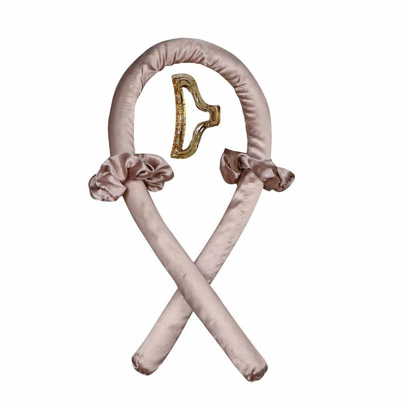 Lockenband ohne Hitze (Heatless Curling Rod Headband) – Haarband/Lockenstab zum Locken ohne Wärme, mit Ribbon-Haarrollern; weiches Schlaf-Haarband