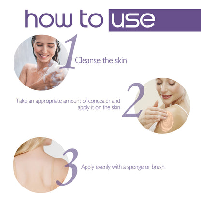 West&Month Body Concealer – Wasserfester Körper-Concealer zum Abdecken von Tattoos, Narben & Muttermalen (Invisible Finish)