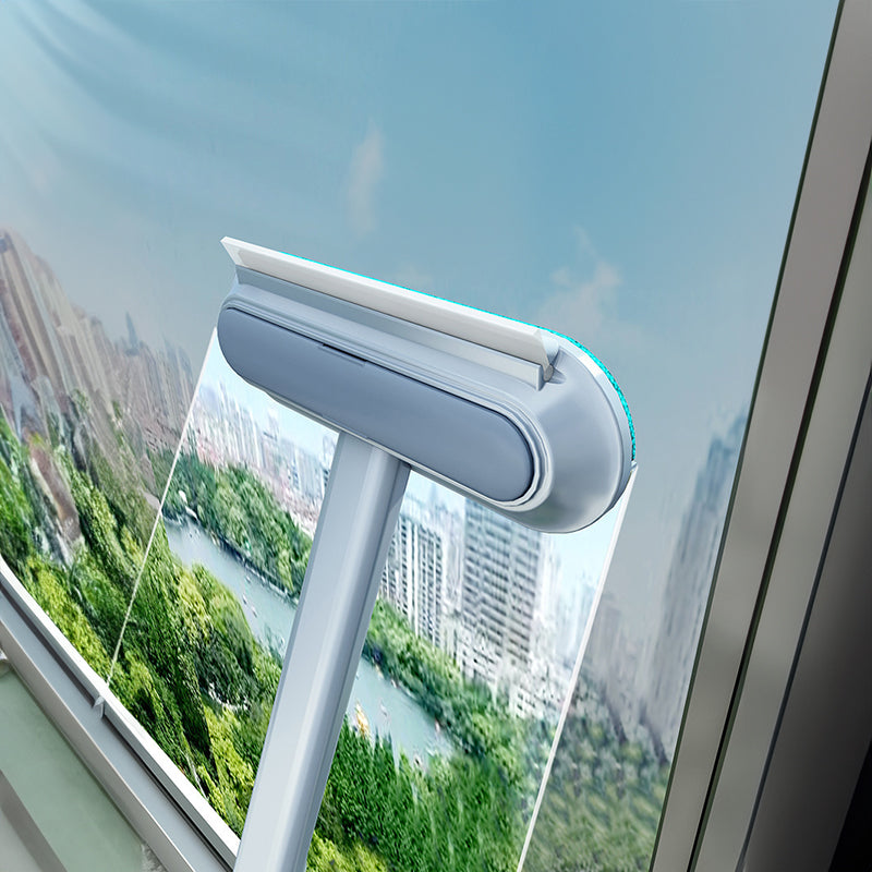 3-in-1 Tierhaar-Entferner Bürste – mit langem Griff  Praktisches Reinigungswerkzeug für Fenster, Textilien & Tierhaare von Katze und Hund