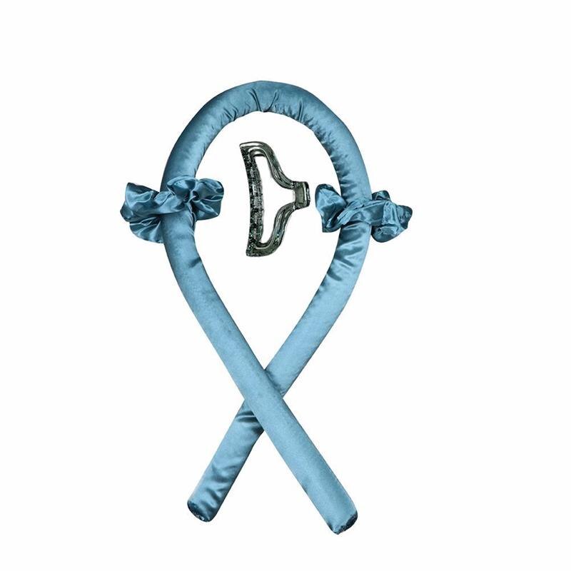 Lockenband ohne Hitze (Heatless Curling Rod Headband) – Haarband/Lockenstab zum Locken ohne Wärme, mit Ribbon-Haarrollern; weiches Schlaf-Haarband