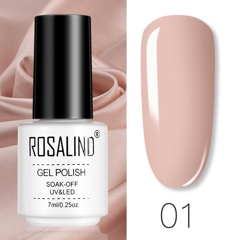 ROSALIND Gel Polish Set – Semi-Permanent UV/LED Gel Nagellack + Top Coat (Soak Off) | Maniküre & Nail Art