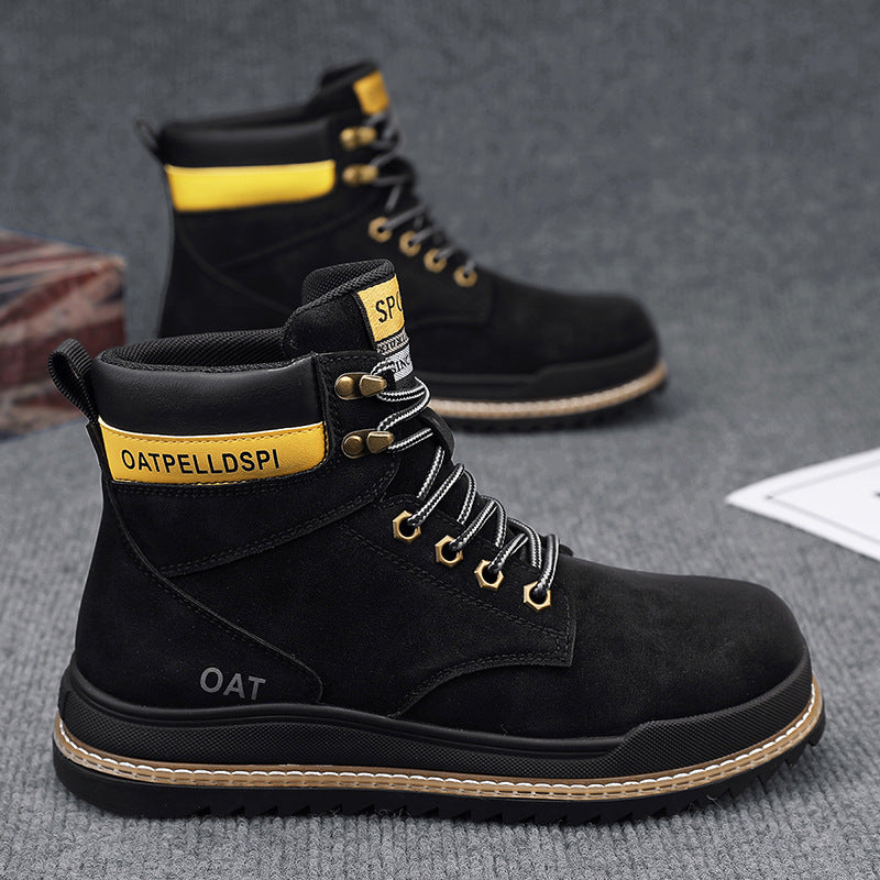 Herbst-/Winter-Neuheit: High-Top Retro-Workwear Martin Boots für Herren