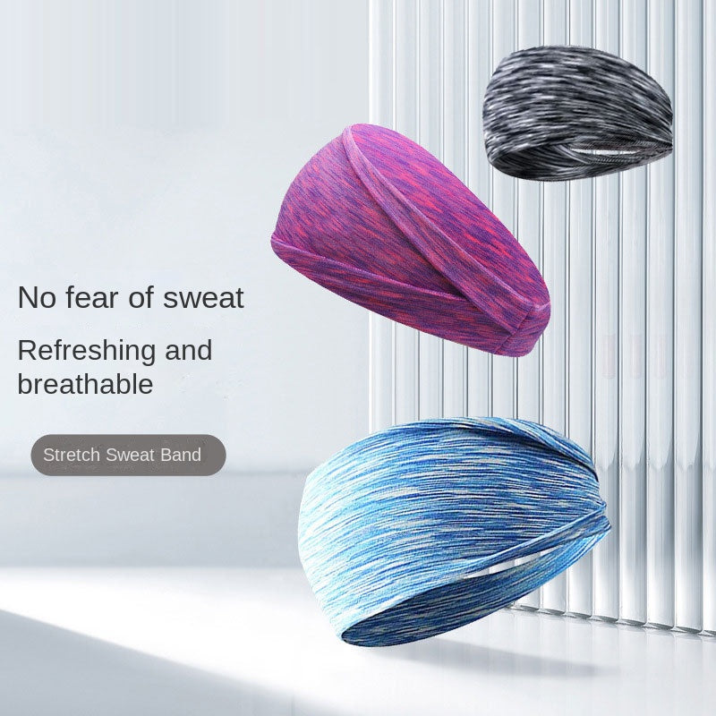 Breites Sport-Stirnband zur Schweißaufnahme – für Laufen, für Männer.