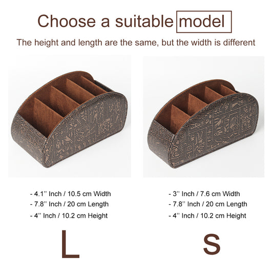 5-Fach Fernbedienungs-Halterbox – Schreibtisch-Organizer für TV-, Media-Player-, Heizungs- und Game-Controller-Fernbedienungen.