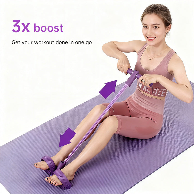 6-in-1 Multifunktionales Widerstandsband-Set für Ganzkörpertraining.