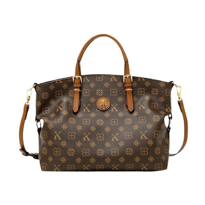 Schultertasche mit großem Fassungsvermögen aus echtem Leder – ideal für den Arbeitsweg (Commuting); kann in der Hand getragen, als Crossbody/Umhängetasche oder als Bag genutzt werden.