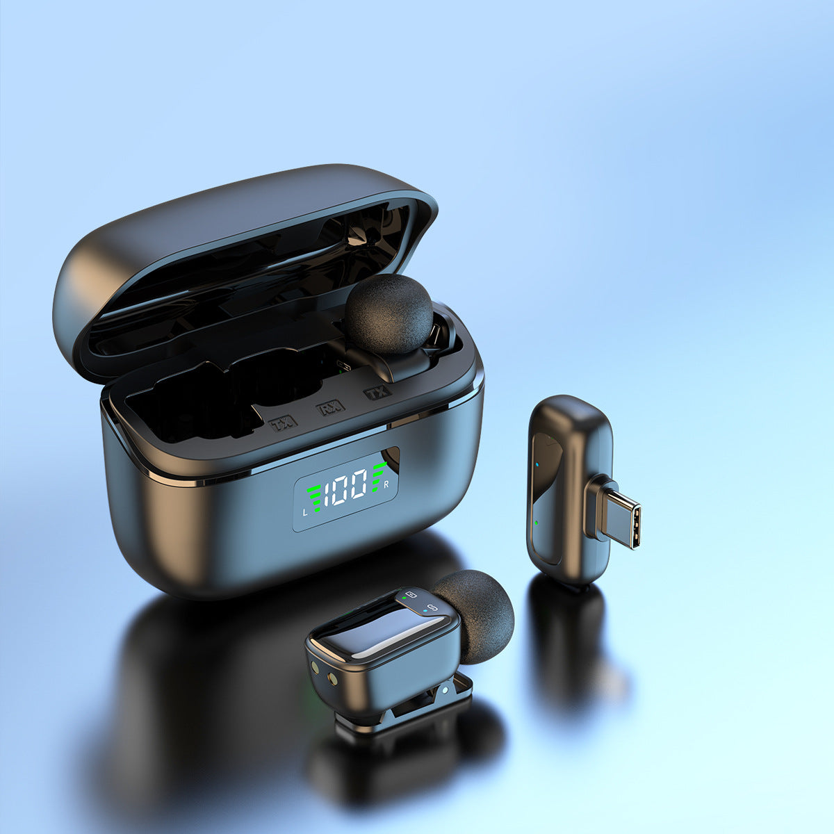 Kabelloses Lavalier-Mikrofon – Mini Ansteckmikrofon für Outdoor & Live-Streaming