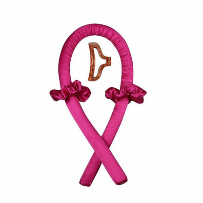 Lockenband ohne Hitze (Heatless Curling Rod Headband) – Haarband/Lockenstab zum Locken ohne Wärme, mit Ribbon-Haarrollern; weiches Schlaf-Haarband