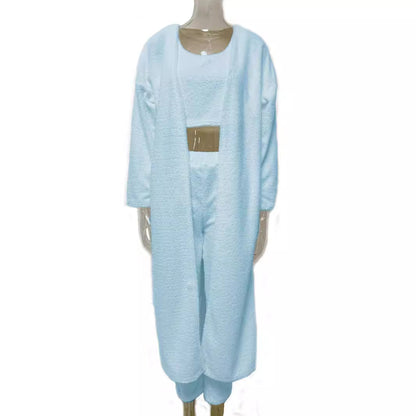 Damen Strick-Plüsch-Pullover für Herbst & Winter – kuschelig und bequem