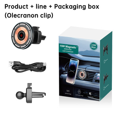 5W magnetisches Schnellladegerät fürs Auto – kabelloser Kfz-Handyhalter mit magnetischem Standfuß/Mount; Qi-Auto-Wireless-Charger.