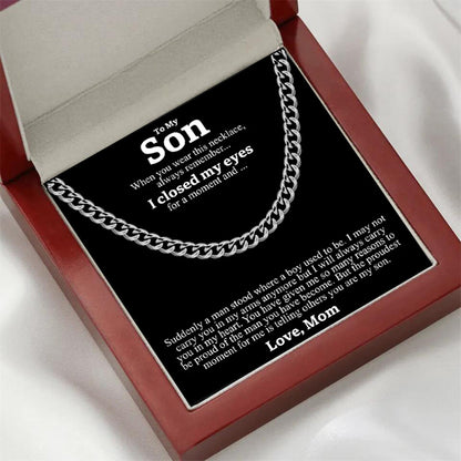 Edelstahl-Halskette für Herren – Titanium-/Titan-Look Cuban Chain, poliert, rund; Hip-Hop Fashion Schmuck