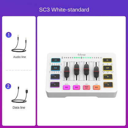 FIFINE SC3 Game & Live-Streaming Set – USB Mikrofon + Externe Soundkarte (Full Set)