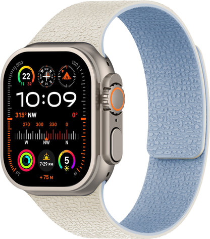 Silikon-Armband für Apple Watch / Huawei Watch 5 / Samsung GT5 – Magnetverschluss & Lychee-Pattern