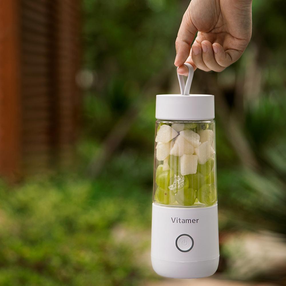 350-ml tragbarer elektrischer Obst-Entsafter / Mixer – USB-wiederaufladbarer Smoothie-Blender, Mini-Fruchtmixer als Mixbecher