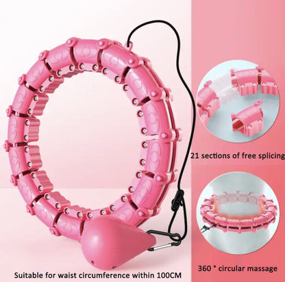 Hula-Hoop-Fitnessgerät – Taillen-Trainer / „Abnehm-Tool“ zur Figurformung.
