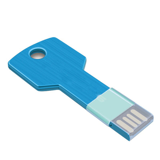 USB-Flash-Laufwerk 64 GB – Metall-USB-Stick mit Schlüsselring (Pendrive), wasserdicht, USB 2.0, Speicherstick/USB-Speicher, individuell anpassbar (Cus