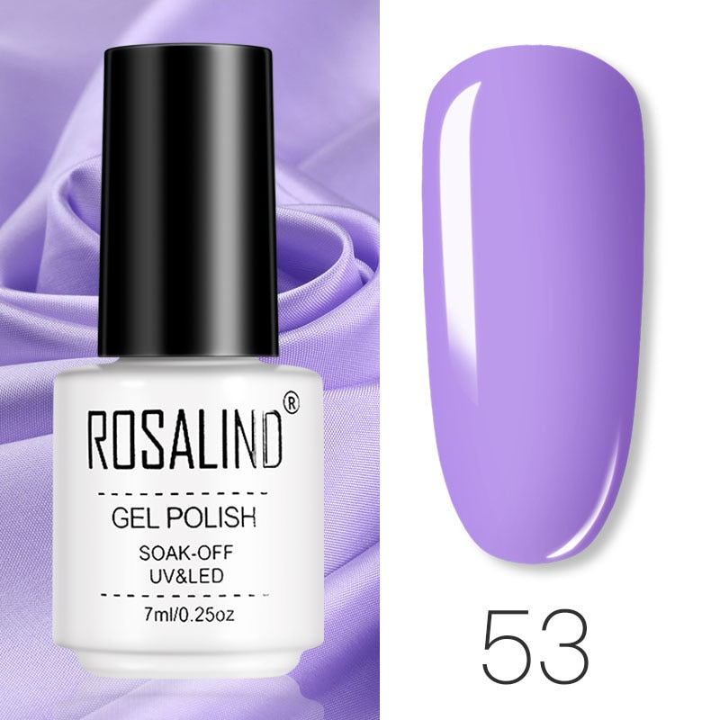 ROSALIND Gel Polish Set – Semi-Permanent UV/LED Gel Nagellack + Top Coat (Soak Off) | Maniküre & Nail Art