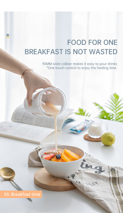 Tragbarer Becher-Mixer / Smoothie-Blender – für Obst und Shakes; USB-wiederaufladbarer elektrischer Handmixer mit Mixflasche, ideal für Gym, Sport und