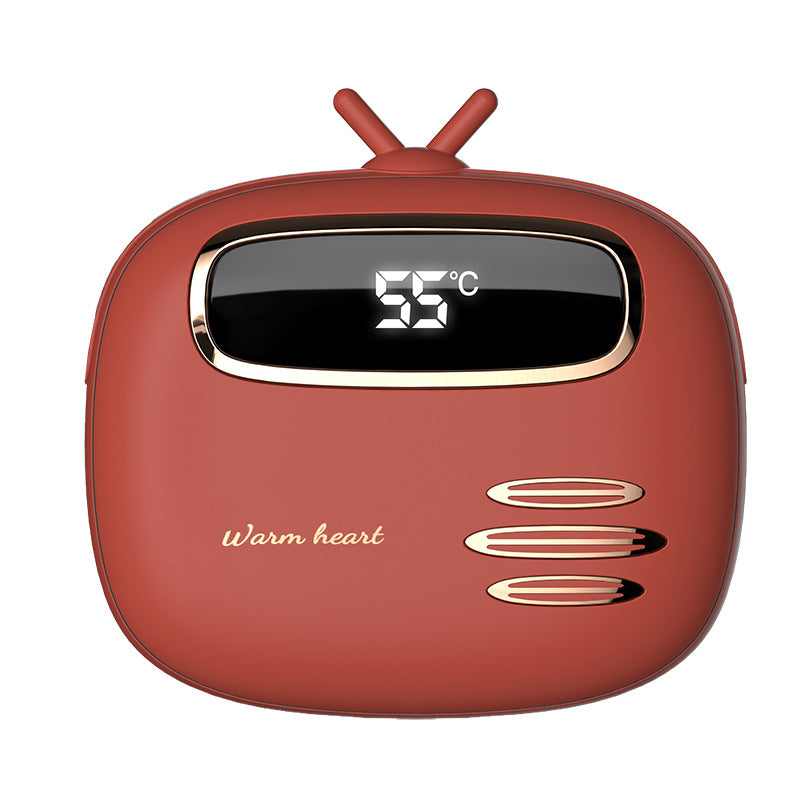 USB-Handwärmer mit Powerbank-Funktion (2-in-1) – Mini, tragbar, mit Digitalanzeige; wärmender Handwärmer und Ladegerät, ideal für unterwegs.