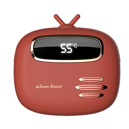 USB-Handwärmer mit Powerbank-Funktion (2-in-1) – Mini, tragbar, mit Digitalanzeige; wärmender Handwärmer und Ladegerät, ideal für unterwegs.