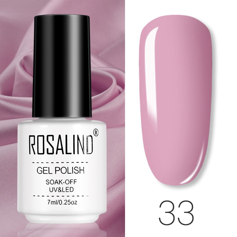 ROSALIND Gel Polish Set – Semi-Permanent UV/LED Gel Nagellack + Top Coat (Soak Off) | Maniküre & Nail Art