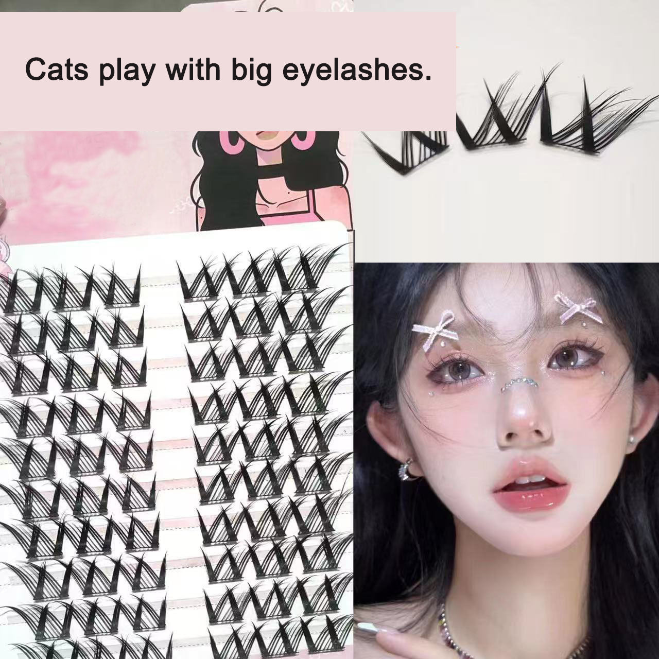 Sunflower Comics „Pure Desire“ – Künstliche Wimpern im natürlichen Thick-Look (Segment-Set)