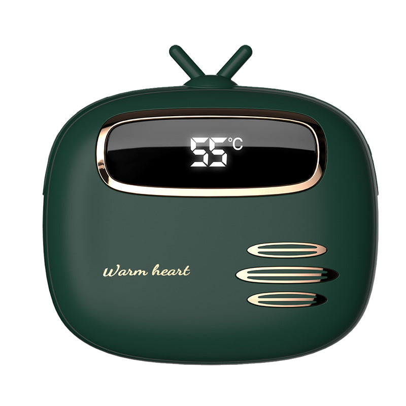 USB-Handwärmer mit Powerbank-Funktion (2-in-1) – Mini, tragbar, mit Digitalanzeige; wärmender Handwärmer und Ladegerät, ideal für unterwegs.