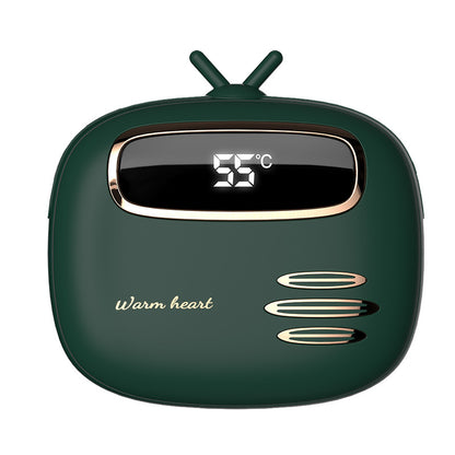 USB-Handwärmer mit Powerbank-Funktion (2-in-1) – Mini, tragbar, mit Digitalanzeige; wärmender Handwärmer und Ladegerät, ideal für unterwegs.